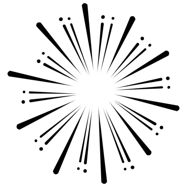 Вибух Спалах Сонця Приклад Вектора — стоковий вектор
