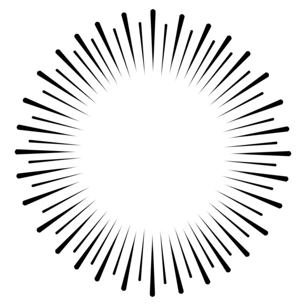 Вибух Спалах Сонця Приклад Вектора — стоковий вектор