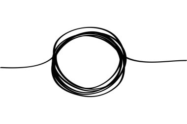 Karalama kabataslak kalem ve karalama beyaz arkaplan .vektör illüstrasyonunda izole.