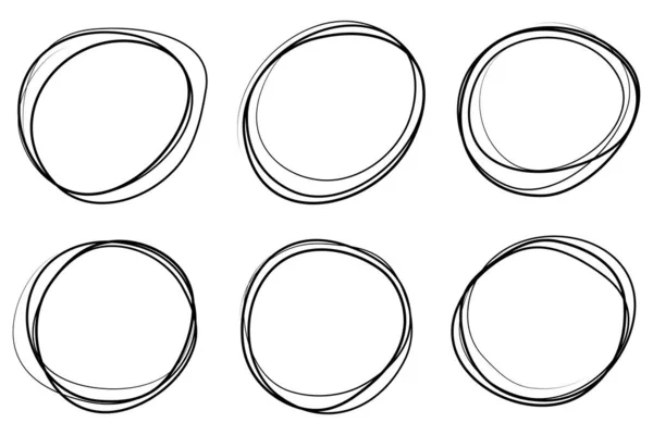 Klotter Skiss Penna Och Skript Isolerad Vit Bakgrund Vector Illustration — Stock vektor