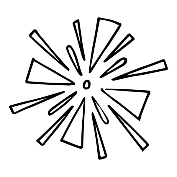 Starburst Sunburst Element Vektorillustration — Stockvektor