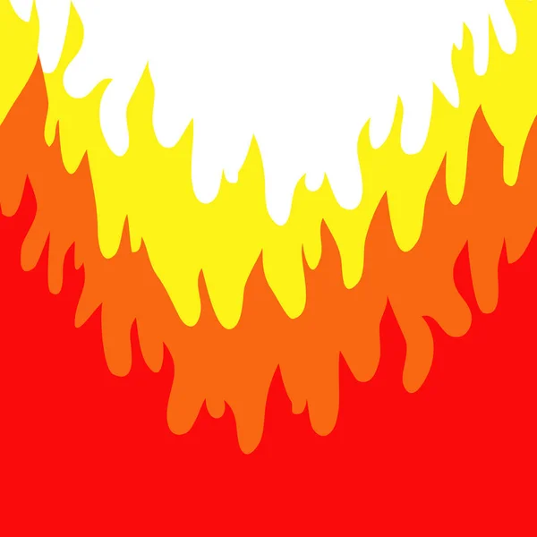 Ручной Огонь Цветной Пожарный Вектор Огонь Нарисовал Эскиз Лапши Черно — стоковый вектор