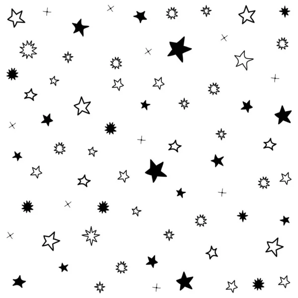 夜空の要素のベクトルコレクション 表面設計 包装紙 カード ポスター バナー 印刷のために テーマルーム 宇宙の日 天文学 — ストックベクタ