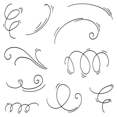 karalama rüzgar illüstrasyon vektörü el yapımı biçimi