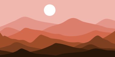 Mountains color, translucent waves, abstract glass shape, modern background, design vector Illustration for your project