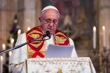 Armenia. Yerevan. June 25, 2016. Pope Francis visits Armenia clipart