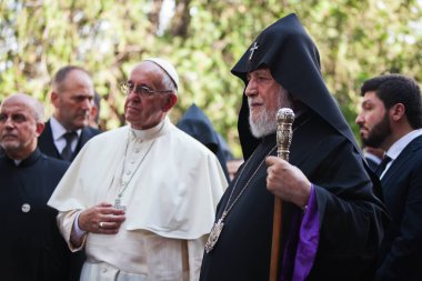 Armenia. Yerevan. June 25, 2016. Pope Francis visits Armenia