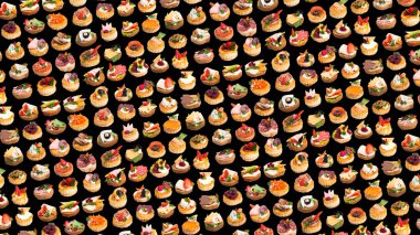 Beyaz arka planda bir sürü farklı kanepe