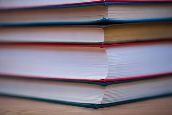 Stack Books Closeup Close View — Stockfoto