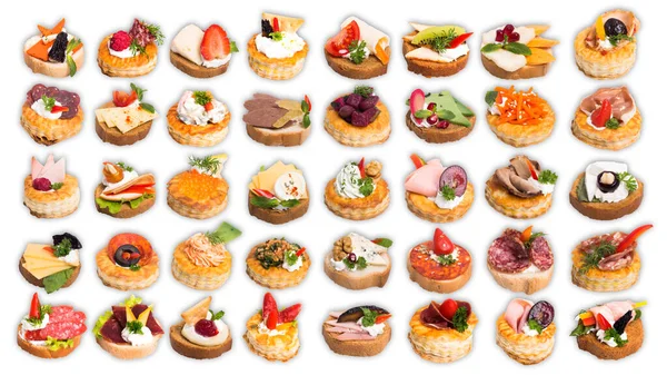 Beyaz arka planda bir sürü farklı kanepe