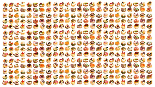 Beyaz arka planda bir sürü farklı kanepe