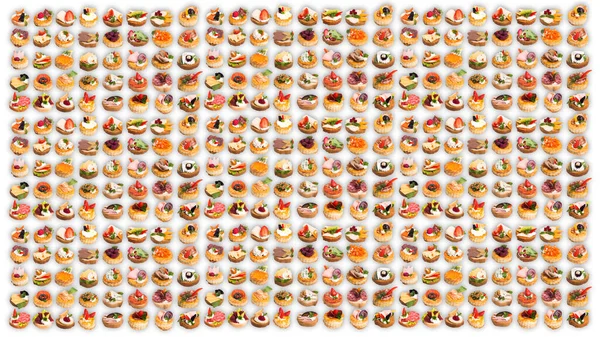 Beyaz arka planda bir sürü farklı kanepe