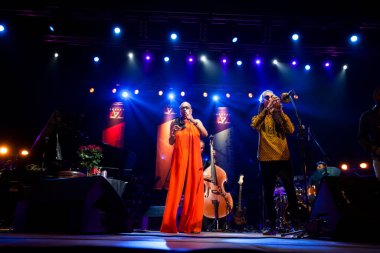Dee Dee Bridgewater, Ermenistan 'daki Karen Demirchyan Yerevan' dan sonra Sports and Concert Complex 'te konser verecek. 14 Ekim. 2016.