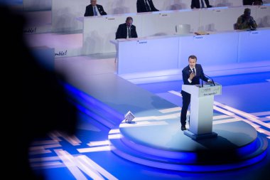 Emmanuel Macron Erivan Ermenistan 'daki Fransızca konuşan ülkelerin zirvesinde. 11 Ekim 2018: