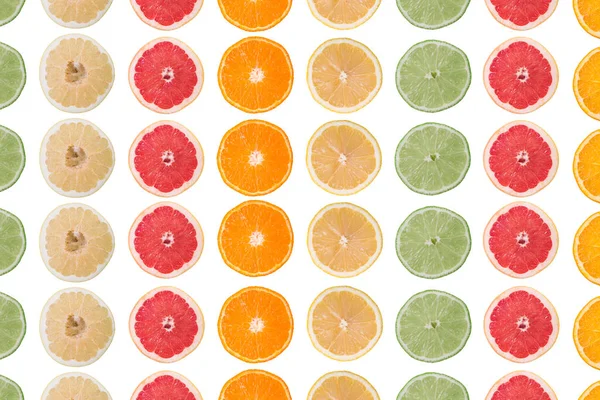 Fresh Citrus Slices Background — Stock Photo, Image