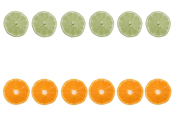 Citrus Fruits Isolated White Background — Stock Photo, Image