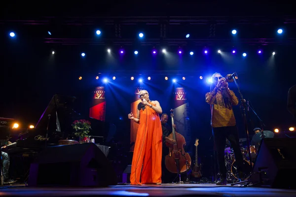 Dee Dee Bridgewater Concert Sports Concert Complex Named Karen Demirchyan — Fotografie, imagine de stoc