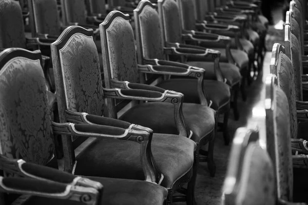 Černé Bílé Židle Židlí — Stock fotografie