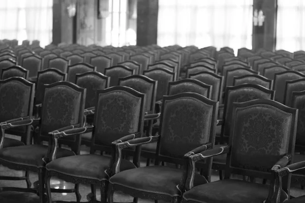 Černé Bílé Židle Pokoji — Stock fotografie