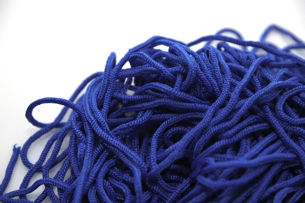 Blue Rope Cleaning White Background — Stock Fotó