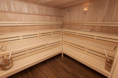 Kaplıca salonu, saunanın içi.