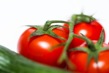 domates yeşil yaprakları ile