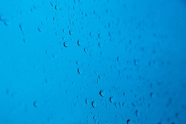 Raindrops Window Glass Background Abstract Water Texture — Fotografia de Stock