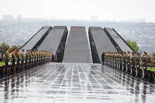 Ереван Армения Апреля 2019 Года Батальон Почетного Караула Министерства Обороны — стоковое фото