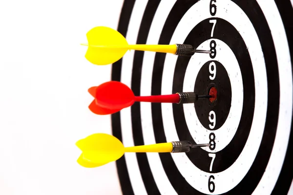Target Darts Isolated White Background — Stock Photo, Image