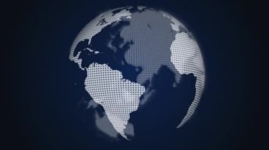 Dijital Dünya dönüşünün 3 boyutlu animasyonu, Küresel Ağ kavramı