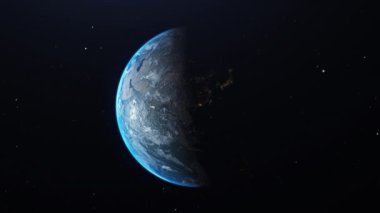 Dijital Dünya dönüşünün 3 boyutlu animasyonu, Küresel Ağ kavramı