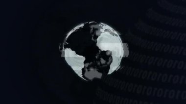 Dijital Dünya dönüşünün 3 boyutlu animasyonu, Küresel Ağ kavramı