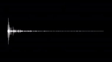 Siyah zemin üzerinde titreşen bir ses dalgasının dijital yansıtıcısı