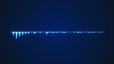 Digital render of a vibrating sound wave on a black background