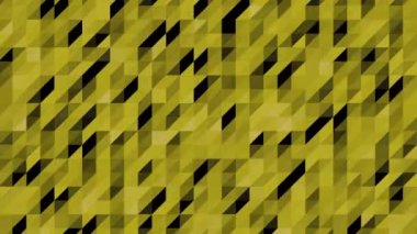 Sarı ve siyah paralelkenarların parlak animasyonu gölgelerini değiştiriyor.