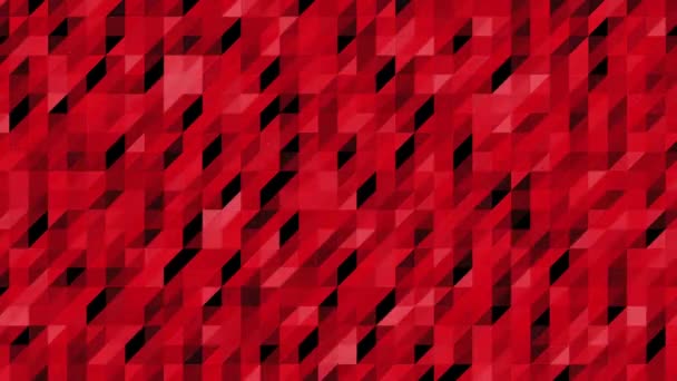 Bright Animation Red Parallelogram Shapes Changing Shades — Video Stock