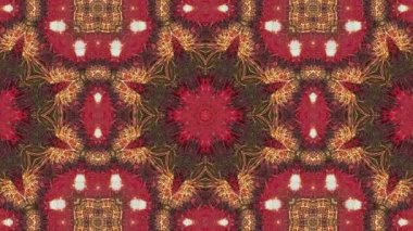 Bir kaleydoskopik şablon arkaplanının canlandırması