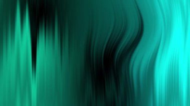 Visual effect with blurry turquoise wavy lines