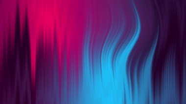 Visual effect with blurry pink and blue wavy lines