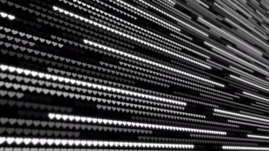 Kalpler. Sevgililer Günü 'nde kalplerin soyut arkaplanı