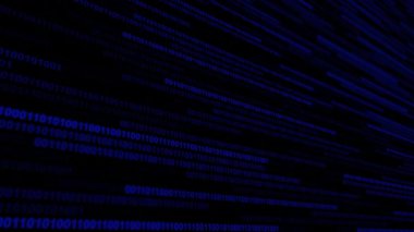 Dijital kod arka planı. Matris biçimi programı.