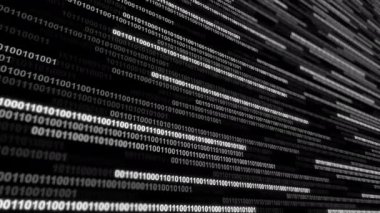 İkili kod soyut teknoloji arka planı. Genel ağ