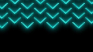 Mavi renkte parlayan neon okların video animasyonu