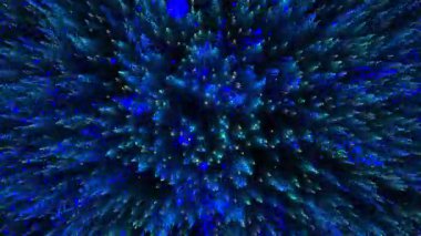 Soyut yeşil ruhani meditasyon döngüsü arkaplanı.