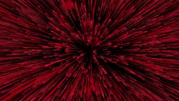 Абстрактный Красный Фон Эфирного Цикла Медитации — стоковое видео