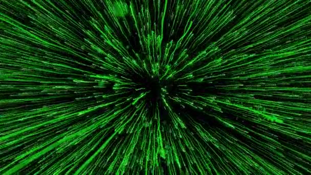Абстрактный Зеленый Фон Спиралью — стоковое видео