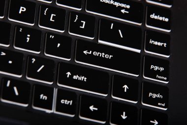 laptop keyboard modern laptop closeup