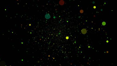 Abstract motion background white particles.