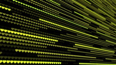  Kalpler. Sevgililer Günü 'nde kalplerin soyut arkaplanı