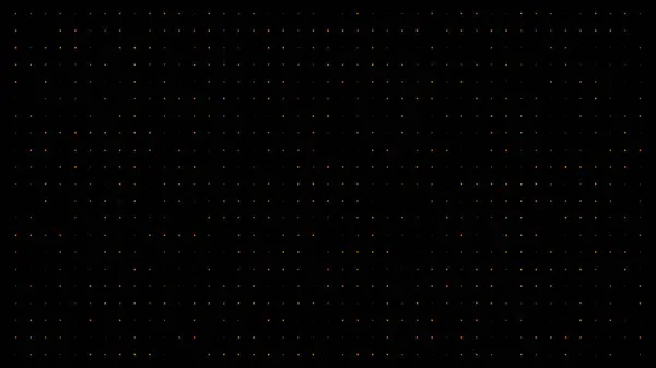 Dots Dark Background Bright Dot Pixels Illuminate Animation — Zdjęcie stockowe